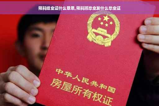 预科结业证什么意思,预科班毕业发什么毕业证