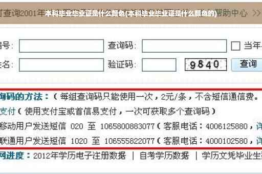 本科毕业毕业证是什么颜色(本科毕业毕业证是什么颜色的)