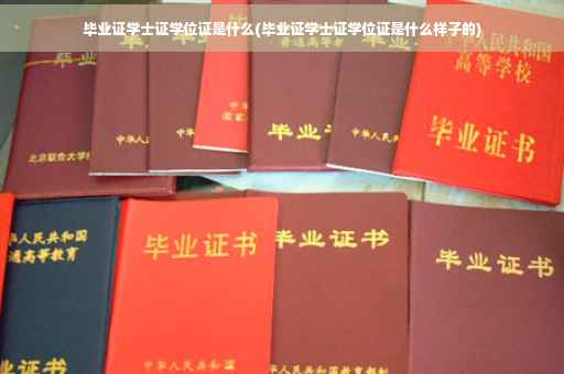 毕业证学士证学位证是什么(毕业证学士证学位证是什么样子的)