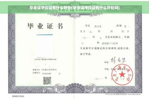 毕业证学位证有什么好处(毕业证学位证有什么好处吗)