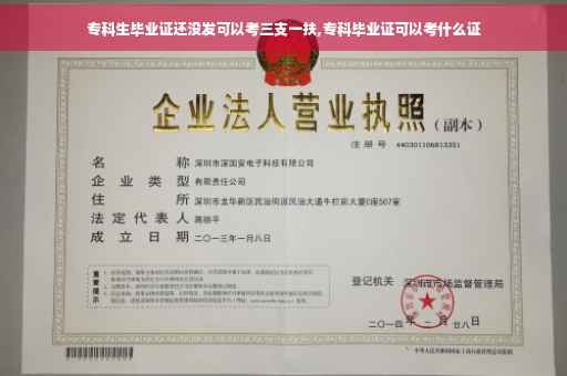 专科生毕业证还没发可以考三支一扶,专科毕业证可以考什么证
