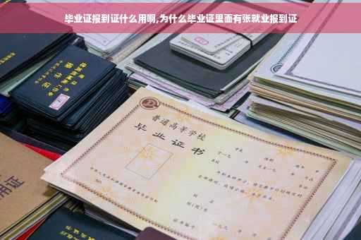 毕业证报到证什么用啊,为什么毕业证里面有张就业报到证