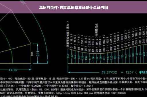 单招的条件-甘肃单招毕业证是什么证书啊