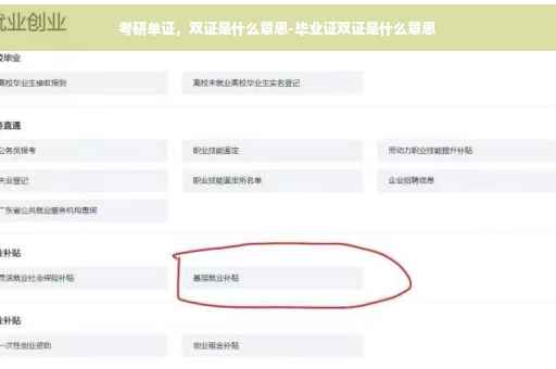 考研单证，双证是什么意思-毕业证双证是什么意思