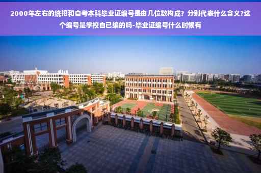 2000年左右的统招和自考本科毕业证编号是由几位数构成？分别代表什么含义?这个编号是学校自已编的吗-毕业证编号什么时候有
