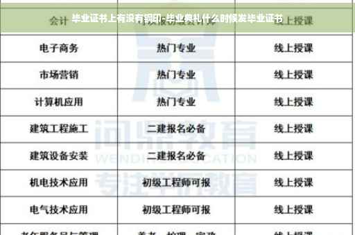 毕业证书上有没有钢印-毕业典礼什么时候发毕业证书
