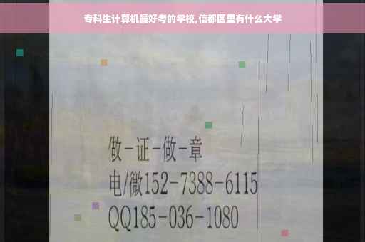 专科生计算机最好考的学校,信都区里有什么大学