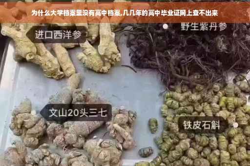 为什么大学档案里没有高中档案,几几年的高中毕业证网上查不出来