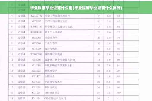 毕业照带毕业证有什么用(毕业照带毕业证有什么用处)