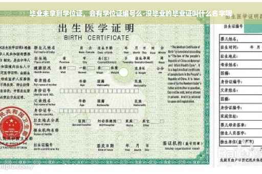 毕业未拿到学位证，会有学位证编号么-没毕业的毕业证叫什么名字呢