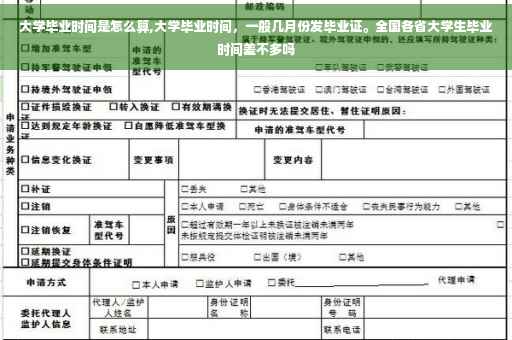 大学毕业时间是怎么算,大学毕业时间，一般几月份发毕业证。全国各省大学生毕业时间差不多吗