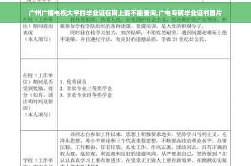 广州广播电视大学的毕业证在网上能不能查询,广电专硕毕业证书图片