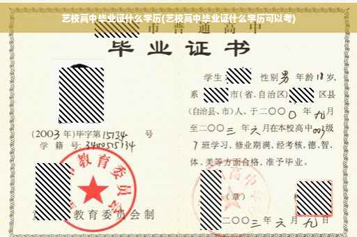 艺校高中毕业证什么学历(艺校高中毕业证什么学历可以考)