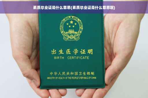 素质毕业证是什么意思(素质毕业证是什么意思啊)