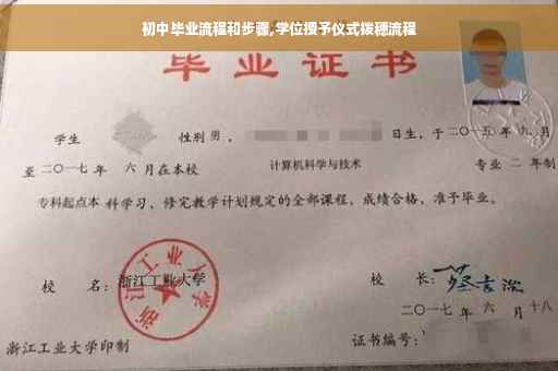 初中毕业流程和步骤,学位授予仪式拨穗流程