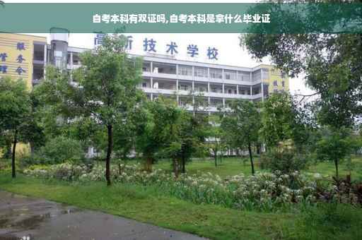 自考本科有双证吗,自考本科是拿什么毕业证