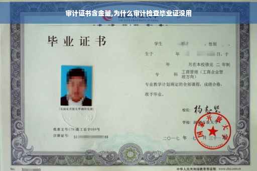 审计证书含金量,为什么审计检查毕业证没用