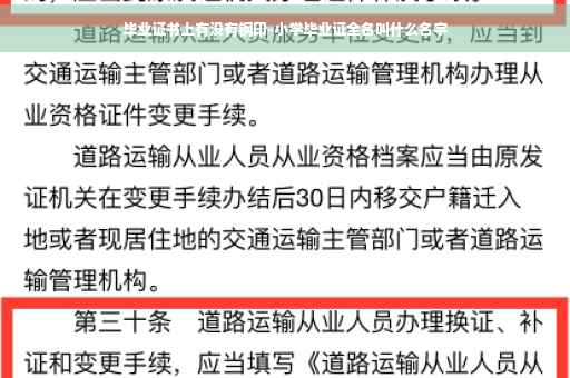 毕业证书上有没有钢印-小学毕业证全名叫什么名字