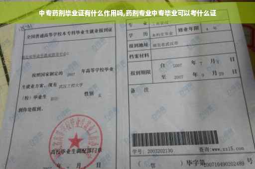 中专药剂毕业证有什么作用吗,药剂专业中专毕业可以考什么证