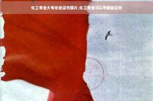化工专业大专毕业证书图片,化工专业可以考那些证书