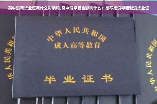 高中没有毕业证有什么影响吗,高中没学籍会影响什么？是不是没学籍就没毕业证