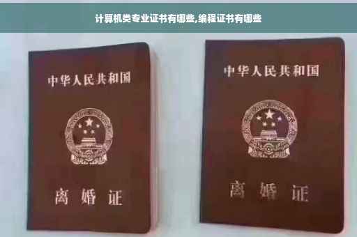 计算机类专业证书有哪些,编程证书有哪些