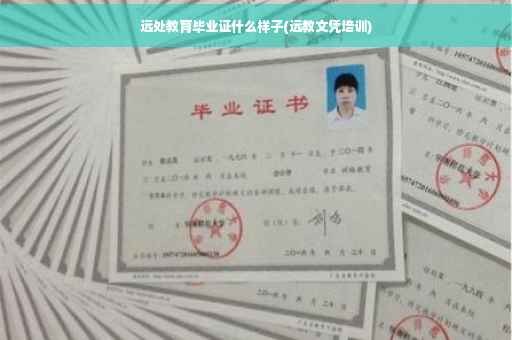 远处教育毕业证什么样子(远教文凭培训)