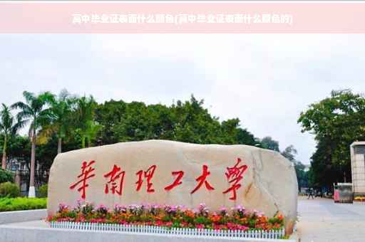 高中毕业证表面什么颜色(高中毕业证表面什么颜色的)