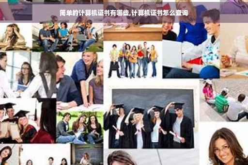 简单的计算机证书有哪些,计算机证书怎么查询