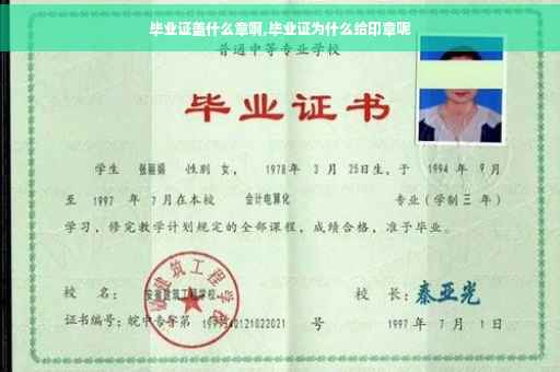毕业证盖什么章啊,毕业证为什么给印章呢