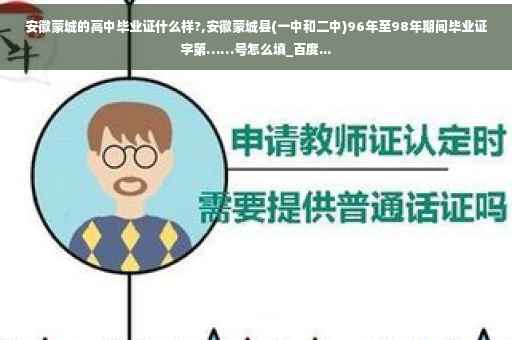 安徽蒙城的高中毕业证什么样?,安徽蒙城县(一中和二中)96年至98年期间毕业证字第……号怎么填_百度...