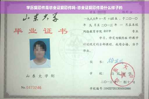 学历复印件是毕业证复印件吗-毕业证复印件是什么样子的