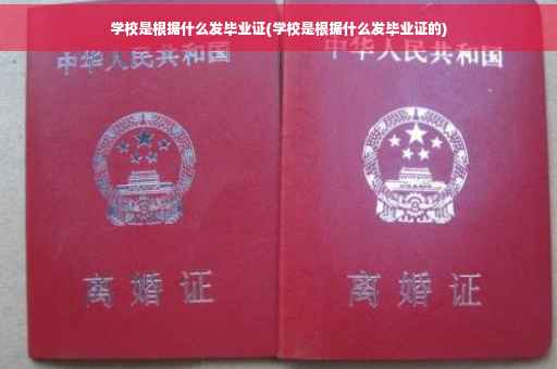 学校是根据什么发毕业证(学校是根据什么发毕业证的)