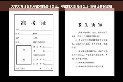 大学大专计算机考试考的是什么证，考试的大纲是什么,计算机证书买渠道