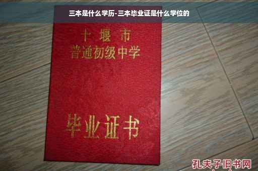 三本是什么学历-三本毕业证是什么学位的