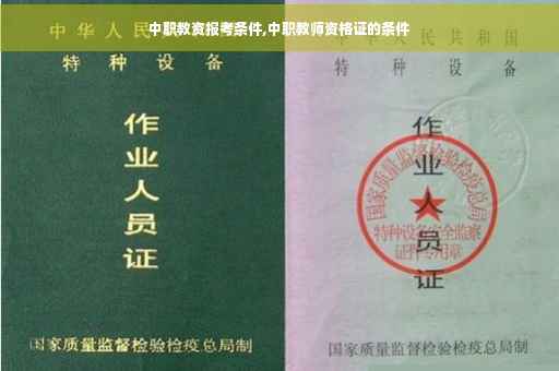 中职教资报考条件,中职教师资格证的条件