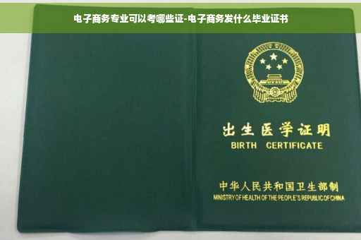 电子商务专业可以考哪些证-电子商务发什么毕业证书