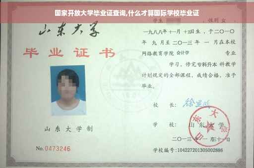 国家开放大学毕业证查询,什么才算国际学校毕业证