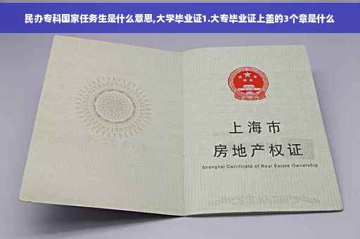 民办专科国家任务生是什么意思,大学毕业证1.大专毕业证上盖的3个章是什么
