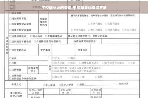 学校毕业证的查询,中专毕业证查询方法