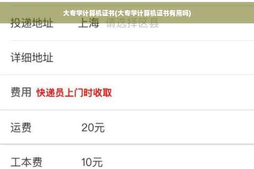 大专学计算机证书(大专学计算机证书有用吗)