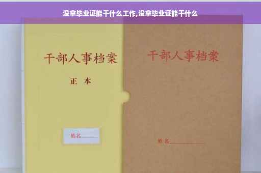 没拿毕业证能干什么工作,没拿毕业证能干什么