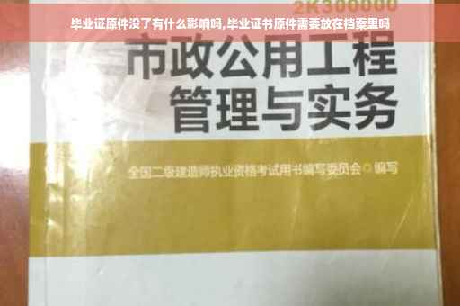 毕业证原件没了有什么影响吗,毕业证书原件需要放在档案里吗