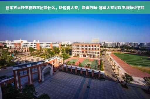 新东方烹饪学校的学历是什么。听说有大专，是真的吗-哪些大专可以学厨师证书的
