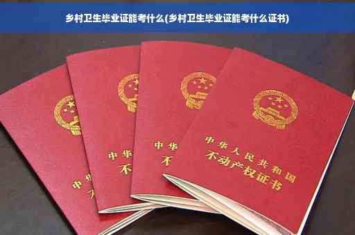 乡村卫生毕业证能考什么(乡村卫生毕业证能考什么证书)