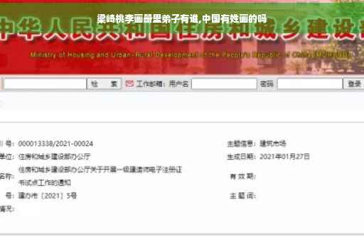 梁崎桃李画册里弟子有谁,中国有姓画的吗