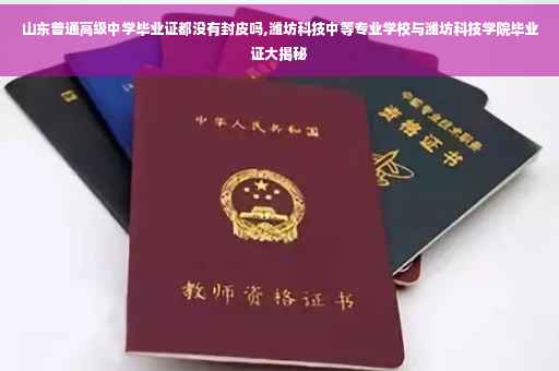 山东普通高级中学毕业证都没有封皮吗,潍坊科技中等专业学校与潍坊科技学院毕业证大揭秘