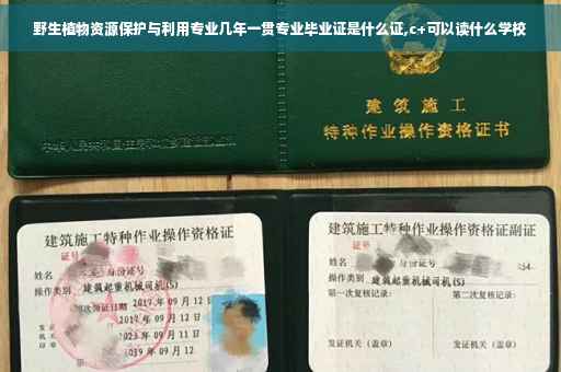 野生植物资源保护与利用专业几年一贯专业毕业证是什么证,c+可以读什么学校