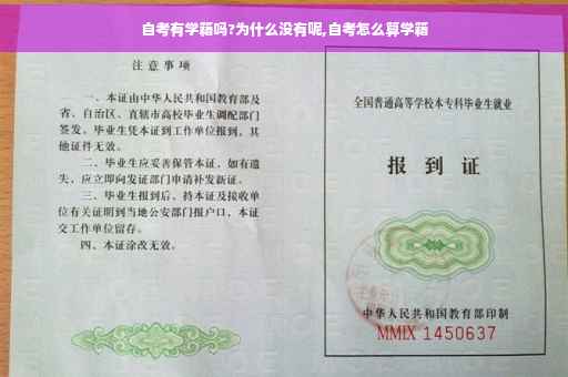 自考有学籍吗?为什么没有呢,自考怎么算学籍