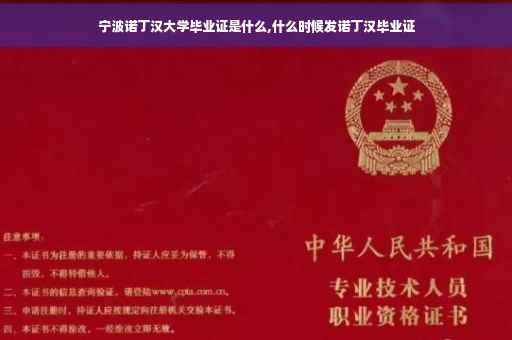 宁波诺丁汉大学毕业证是什么,什么时候发诺丁汉毕业证